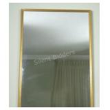 Gold Frame Beveled Wall Mirror