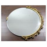 Hobbs Copper Carved Wood Baroque Style Mirror