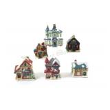 Table Top Christmas Miniature Town Houses