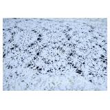 VTG Hand Crochet Table Cloth w Dollies