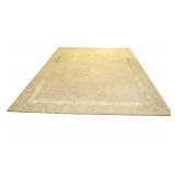 Ivory Textured Hand Tufted 100% Wool Area  Rug