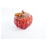 Handmade and Mouth Blown Glass Art Pumpkin