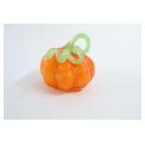 Handmade and Mouth Blown Glass Art Pumpkin