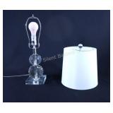Cut Crystal Stacked Ball Table Lamp