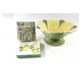 Roscher Flower Ceramic Fleurs Centrepiece