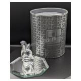 Swarovski Crystal Squirrel Figurine Retired w Mirr