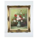 Original Signed "Allan" Rose Bouquet" on Canvas