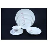 VTG Royal Doulton Bone China Pillar Rose Set