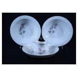 VTG Royal Doulton Bone China Pillar Rose Serving