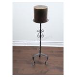 Floor Twist Wrought Iron Pillar Candle Holder