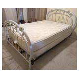 Metal & Brass Head, Foot w Double Mattress Set