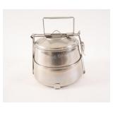 Stainless Steel Pyramid 2 Tier Lunch Box