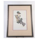 Harrison Fisher Art Print 'A Garden of Girls'