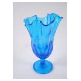Fenton Art Glass Vase in the 'Colonial Blue' Color
