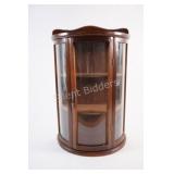 VTG Miniature Table Top or Wall Curio Cabinet