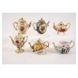 Miniature Resin & China Tea Pots Ornaments