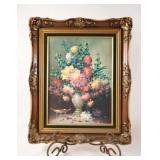 Fontana Floral Still Life Litho Framed Artwork
