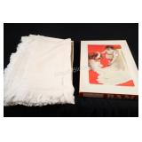 Vtg - NEW - Boxed White Baby Blanket