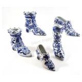 Blue & White Hand Painted Shoe Collection