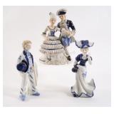 Victorian Hand Painted Porcelain Figurines