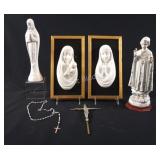 Religious Statues, Plaques, Figurines & Rosaries