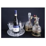 Sealed 2018 Chianti, Stemware, Hocking Decanters