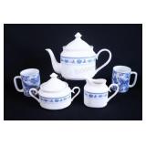 Elite Tea Pot w Cream & Sugar, Casserole Dish,Mugs