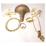 Collection of Costume Jewellery & Vanity Decor