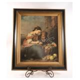 The Little Fruit Seller' Litho Framed Print
