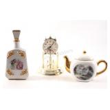 Framed Red Boy Print,Yardley & Porcelain Figurine