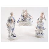 Victorian Hand Painted Porcelain Figurines