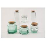 VTG Set of Glass & Spaghetti Storage Containers