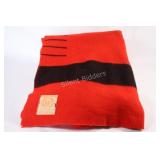 Hudson's Bay Wool Point Blanket in Red & Black