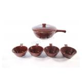 Marcrest Stoneware Daisy Dot French Casserole Set