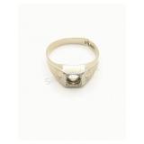 14K White Gold Band - No Stone