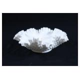 VTG Fenton Milk Glass Hobnail Fluted Large Vase