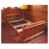 1950's Solid Red Maple Head, Foot & Side Board