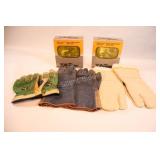 Assortment of Leather Work Gloves & Fog Lamps
