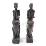 Hand-Carved Haiti Folk Art  Wood Figures
