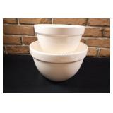 Antique Set of Ceramic Nesting Batter Bowls