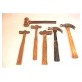 Collection of Regular, Ball Peen & Misc Hammers