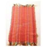 Hand Woven Kilim Rug w Colorful Striped Pattern