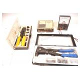 Wire Cutter, Rivet Gun and Analog Multimeter