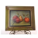 Antique Oil on Canvas Still Life Composition