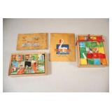 VTG Picture 3D Puzzle Cubes in Wooden Box