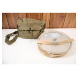US Army Service Bag & Canvas Minnow Bucket