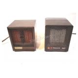 Set of 2 Small Ceramic Electrical Space Heaters