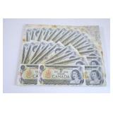 Canadian $1 banknotes from the 1973