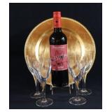 Sealed Happy Dogs 750ml w Stemware