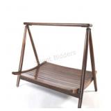 Mid-Century Folding Yugoslavia Magazine Holder 1-2